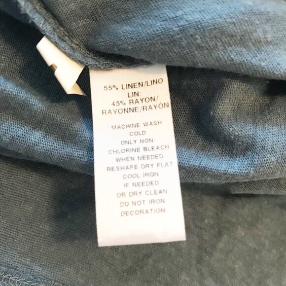 LOFT NWT Blue Ruffle Lace Up Shell Tank Top Blouse Womens XS - Picture 7 of 9